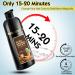 CAJPK 3 in 1 Hair Dye Shampoo - Dark Brown Gray Coverage Herbal Hair Color for Men & Women - 500ml - Buy Online on GoSupps.com