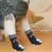 SCENEREAL Double Side Anti-Slip Dog Socks 6-Pack - I Love Dog Pattern, Adjustable Strap, Traction Control - Indoor Paw Protector for Hardwood Floors - Buy Online on GoSupps.com