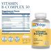 Solaray B-Complex 50 - 250 VegCaps | Energy & Wellness Supplement - Buy Online on GoSupps.com