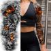 NEZAR Sexy Big Rose Flower Full Arm Temporary Tattoos - Waterproof Tribal Fake Tattoo Sleeves for Women - Buy Online on GoSupps.com