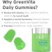 Nutriburst GreenVita - Super Greens Blend Gummies - Fruit + Veg + 100% Fruiting Bodies Mushrooms + 200 Million Live Bacteria Cultures - Boosted with Vitamins - 1 Month Supply - Suitable for Vegans 60 Count (Pack of 1) Greenvita - Super Greens - Buy Online on GoSupps.com