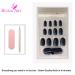 Buy False Nails Bling Art Grey Pearly Oval - 24 Medium Tips | High-Quality Artificial Nails for Elegant Nail Art - Buy Online on GoSupps.com