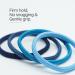 Qooocy Women's Elastic Hair Ties - 24 Count 5MM - Pain-Free Blue Tide Hair Accessories for Braids & Ponytails - Buy Online on GoSupps.com
