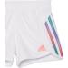 adidas Girls' Large White 3 Stripe Mesh Shorts with Elastic Waistband - Buy Online on GoSupps.com