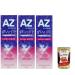 Dentifricio AZ Ultra White Pack of 3 whitening toothpastes 65 ml + Italian Gourmet polpa 400 g