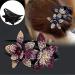5 PCS Double Flower Rhinestone Hair Clips - Elegant Hair Accessories for Women - Crystal Thick Hairpins (Large) - Flower Color Options Available - Buy Online on GoSupps.com