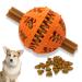 Pawsonly dog ball for small big dogs |Feeding ball for dogs |Puppy toy |Natural rubber |Dental care dogs toys |Dog toy intelligence ball (small 6 cm orange) small 6 cm orange