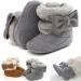 Yinuoday Winter Baby Girls Snow Boots - Anti-Slip Toddler Shoes for Newborns (3-6 Months) - Warm Gray Prewalker Infant Boots - Buy Online on GoSupps.com