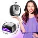MelodySusie LED UV Nail Lamp Salon - Professional Gel Nail Dryer with 3 Timer Controls in Classic Black - Buy Online on GoSupps.com