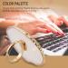 1 Pc Resin Stone Color Nail Art Ring Palette Finger Ring Plate Acrylic Polish Cream Foundation Mixing Nail Art Equipment - Buy Online on GoSupps.com