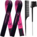 Lace Melting Band Elastic bands for Wig Edges Lace Melting Band for Wigs and Baby Hair Wig Bands For Keeping Wigs In Place Elastic Bands for Sewing Edge Laying Band(2 PCS  BlackPink) 2 Count (Pack of 1) Black+Pink