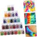 NUOBESTY Textiles Dying Supplies 24pcs Tie Dye Powder Color Powder Cable Tie Aldult Child DIY Tie-dye Pigment - Buy Online on GoSupps.com