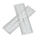 10PCS Nail Measuring Tool Transparent PVC Soft Ruler for Accurate Nail Measurement