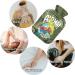 Buy Naanle Palm Leaf Dinosaurs Heat Bottle with Cover - 1L Hot Water Bottle for Pain Relief & Cold Therapy - Transparent Bag Ideal for Bed & Hand/Foot Comfort - Buy Online on GoSupps.com