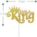 Tenhaisi Gold Glitter King Birthday Cake Topper for Boy 1st 3rd 10th 16th 18th 20th 21st 25th 29th 30th 40th 50th Birthday Man Boy Prince Birthday Party Decorations Happy Birthday Cake Topper - Buy Online on GoSupps.com