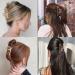 6Pcs Large Gold Metal Hair Claw Clips for Thick Hair - Non-Slip Jaw Clip Set for Women | Fashionable Butterfly Clips for Styling - Buy Online on GoSupps.com