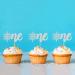 Ercadio 24 Pack Snowflake One Cupcake Toppers Silver Glitter Winter Snowflake 1st Cupcake Toppers Snowflake One Cupcake Picks for Baby Shower Christmas Theme Party Cake Decor Supplies D-one Silver - Buy Online on GoSupps.com