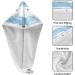 Super Absorbent Whale Striped Hair Towel 2 Pack - Quick Dry Hair Turbans for Women & Girls - Light Blue & White - Buy Online on GoSupps.com