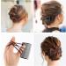 JYTDBCS 4 Pieces Hair Combs for Women Accessories Elastic Hair Clip Combs Bandette Comb with Elastic Band Double Comb Hair Clip Hair Styling Tool for Women Thick Curly Thin Hair (Black Brown) - Buy Online on GoSupps.com