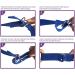 Uheng 5-Pack Yoga Exercise Straps - Adjustable D-Ring 8ft or 10ft for Pilates & Gym | Improve Flexibility & Balance in Yoga Fitness - Buy Online on GoSupps.com