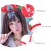 FRCOLOR 1pc Fancy Hairband Deer Antler Head Band Reindeer Hair Hoop Deer Hair Clips Glitter Christmas Party Glitter Snowflakes Hairband Mistletoe Headband Xmas Hair Band Red Girl Miss Horn 26X18CM Red - Buy Online on GoSupps.com
