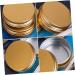 Housoutil 2 Sets 10 Pcs Gold Threaded Aluminum Box Containers Cosmetic Tins Aluminium Boxes Cream 5.2x2cmx2pcs Goldenx2pcs - Buy Online on GoSupps.com
