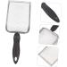 BESPORTBLE 2 Pcs Pet Cleaning Tools Shovel Fine Mesh Scoop Mats Scoops Pump Rat Cage Gear Cork Stainless Steel 27X10X5CMx2pcs Blackx2pcs - Buy Online on GoSupps.com