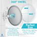 Fogless Shower Mirror with Suction Cup - Perfect for Makeup and Shaving (White) - Buy Online on GoSupps.com