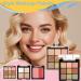 Palette de Maquillage Fard Paupi res Fard Joues Illuminateur - Cosm tiques Doux Tenue Longue Soins Peau Mature Visage Yeux Beaut Voyage Soir e # 02 - Buy Online on GoSupps.com
