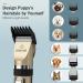 oneisall 2 in 1 Dog Grooming Clippers & Paw Trimmer Kit - Quiet Cordless Clippers for Pet Hair & Paws - Small Dogs, Cats - Gold & Black - Buy Online on GoSupps.com