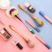 3-Piece Large Powder Mineral Brushes Set - Soft Fluffy Kabuki Foundation & Blush Brushes for Daily Makeup - Colorful Nail Design Dust Brushes - Buy Online on GoSupps.com
