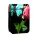 Lipstick Case Leather Lip Gloss Lipstick Organizer with Mirror Mini Lipstick Holder Bag Butterfly and Rose V762i1kjxj