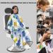 Professional Haircut Cape - Flower Chamomile Blue & White Adjustable Hairdressing Salon Apron - Buy Online on GoSupps.com