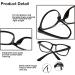4 Pack Blue Light Blocking Reading Glasses for Women Men - Lightweight Nerd Eyeglasses in Black, Leopard, White, Pink - 1.25x Magnification - Buy Online on GoSupps.com