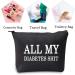 Diabetic Travel Bag with Humorous Design - Perfect Gift for Emergency Patients - All My Diabetes Black Bag - Buy Online on GoSupps.com