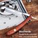 Gold Dollar Wooden Handle Straight Razor for Men & Barbers - Retro Shaving Tool, Stabilizer-Free - Buy Online on GoSupps.com