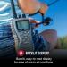 Cobra MR HH350 FLT Handheld Floating VHF Radio - 6W, Submersible, Noise-Canceling Mic, Backlit LCD, NOAA Weather, Memory Scan - Grey - Buy Online on GoSupps.com