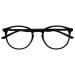 Opulize Met Fern Glasses Leans Slim Round Frame spring hinges scratch -resistant black men M60-1 -1.50 Black -1.50 Dioptries