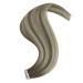 Youngsee Ombre Tape In Extensions - Real Hair - 50 cm Bright Ash Brown & Blonde - 5pcs Skin Weft #7/7/ic - Buy Online on GoSupps.com