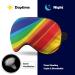Abstract Rainbow Sleep Mask Eye Cover | Adjustable Strap for Men and Women - Perfect for Sleeping, Blocking Light, and Traveling - Buy Online on GoSupps.com