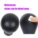 22 Inch Black Leather Wig Canvas Block Mannequin Head with C Stand - Ideal for Wigs Making & Display - Buy Online on GoSupps.com
