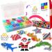 BeadsPack Fuse Beads Kit for Kids with 4200 Beads 5mm - 1 Pegboard, Tweezer, Pattern & Iron Paper  24 Assorted Color Iron-On Melty Beads for Kids Crafts & Gift  Ideal for All Occasions Large