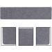 Huwen Water-Absorbing Stone Tray - Fast Drying Non-Slip Diatomite Coatings | Bathroom & Kitchen Soap Bowl Toothbrush Holder Coasters - Dark Gray 30x8cm - Buy Online on GoSupps.com
