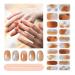 TrueShei nail foils |Marble & autumn UV gel nail film |20PCs nail film self -adhesive |Gel Nail Stickers Gellack Wraps for Nail Marble