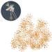 HOOTNEE 50pcs hairpin accessories rhinestone hair clips DIY flower Headdress Accessory the flowers Golden 1X1cm - Buy Online on GoSupps.com