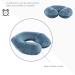 Inflatable Travel Neck Pillow - Washable Pillowcase, U-Shaped for Airplane, Train, Car - Deep Grey - Buy Online on GoSupps.com