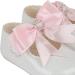 Baypods Baby Girls Soft Sole Pre Walker Shoes with Diamante Bow - White Pink - Made in England - Size 2 UK - Buy Online on GoSupps.com