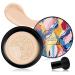Indicativet 2024 New Mushroom Head Air Cushion CC Cream Air Cushion CC Cream Mushroom Head Long-Lasting Waterproof Oil Control Moisturizing Concealer Foundation Beauty Face Make Up(Natural)