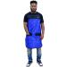 Shop Bandana Barber Capes & Hair Cutting Apron Set - Men's Blue Snap Closure Hair Proof Combo - Buy Online on GoSupps.com