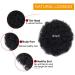 Melanair Afro Puff Drawstring Ponytail Extension for Black Women - Short Synthetic Kinky Curly Bun Hairpiece with Clips (Black-1B) - Buy Online on GoSupps.com